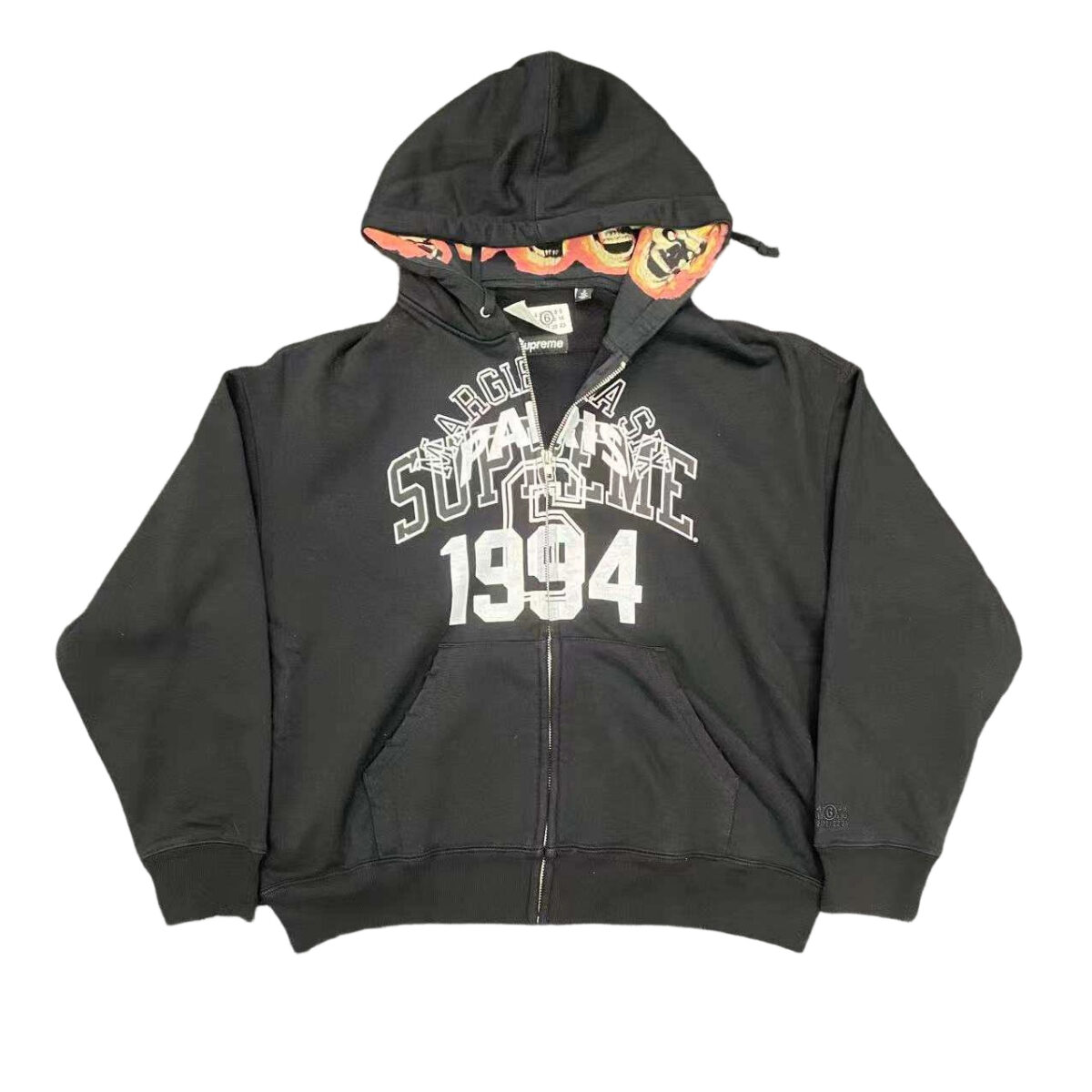 Sup × Mm6 Magira Co branded Hoodie black OG0729269