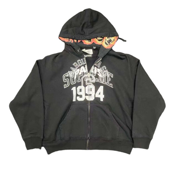 Sup × Mm6 Magira Co branded Hoodie black OG0729269