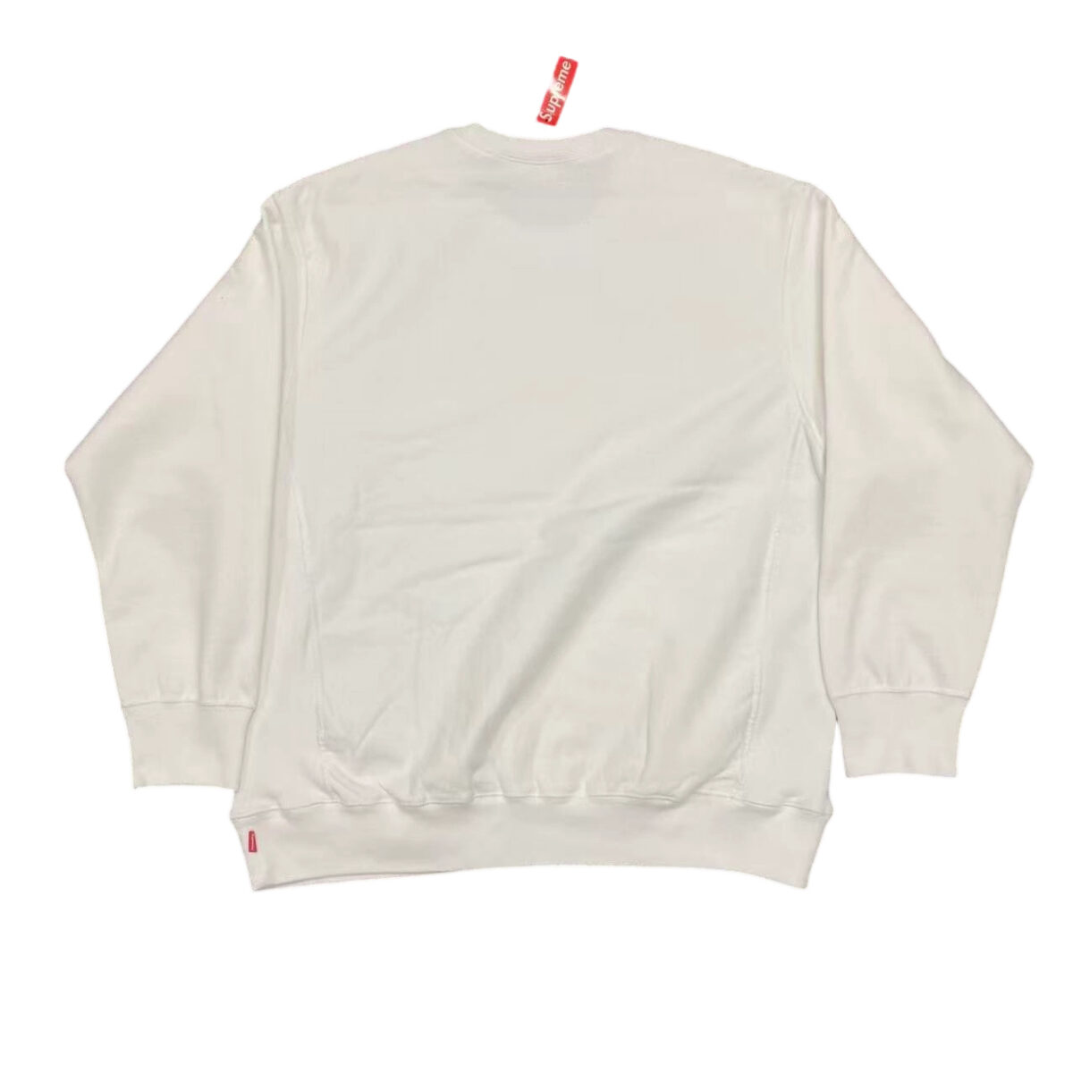 Supreme 25ss round neck hoodie white OG0729286