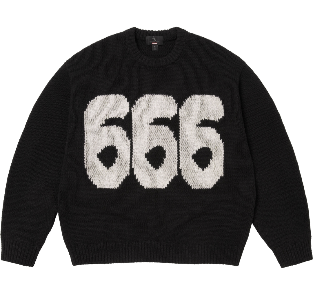 SUPREME X Y’S BY YOHJI YAMAMOTO Co branded SWEATER Black OG0730297