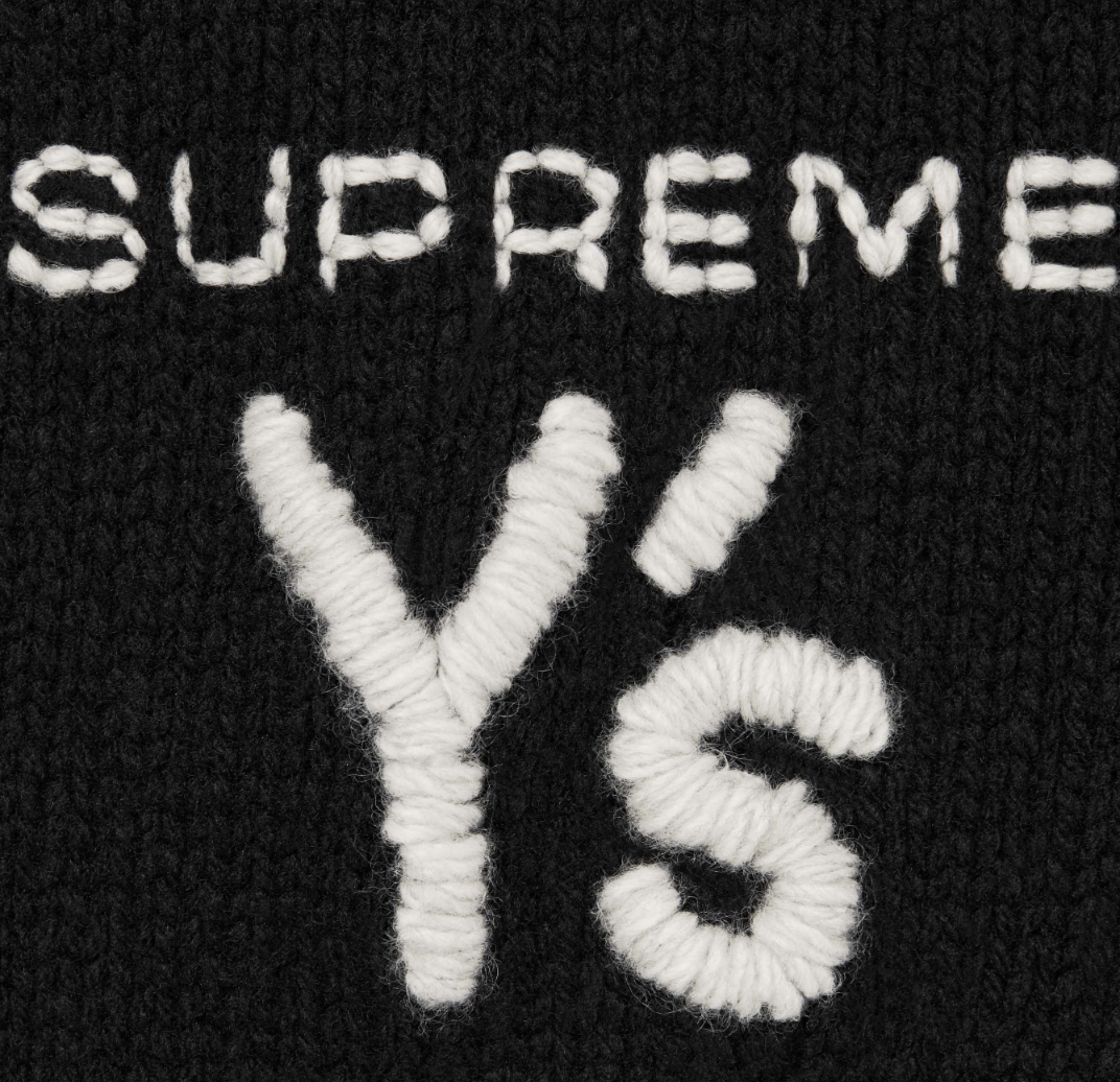 SUPREME X Y’S BY YOHJI YAMAMOTO Co branded SWEATER Black OG0730297