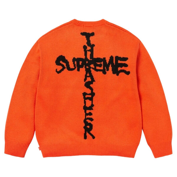 SUPREME ®/ THRASHER ® CREWNECK FW24 Flame Joint Sweater Orange OG0730298