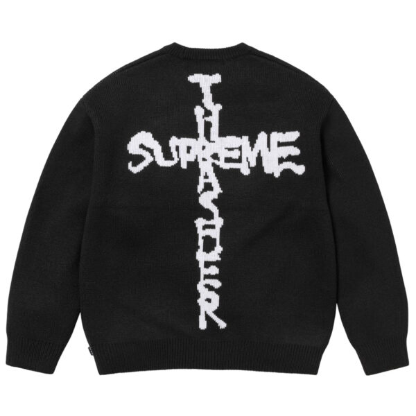 SUPREME ®/ THRASHER ® CREWNECK FW24 Flame Joint Sweater Black OG0730300