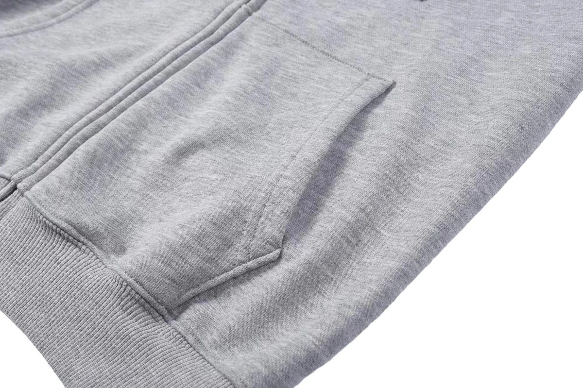 Ralph Lauren Polo Pony Zip-up Gray Hoodie Black Logo OG0730304