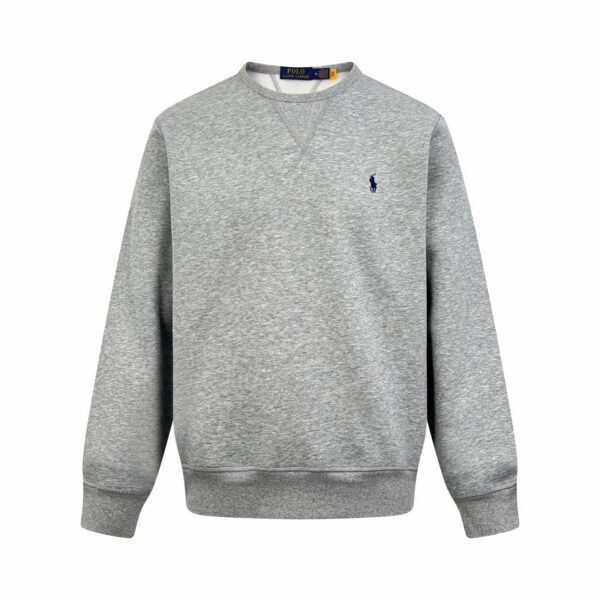 Ralph Lauren logo embroidered hoodie grey OG0730314