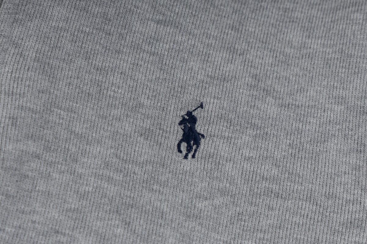 Ralph Lauren Half Zipper High Collar Long Sleeve Knitted Hoodie Grey OG0730317