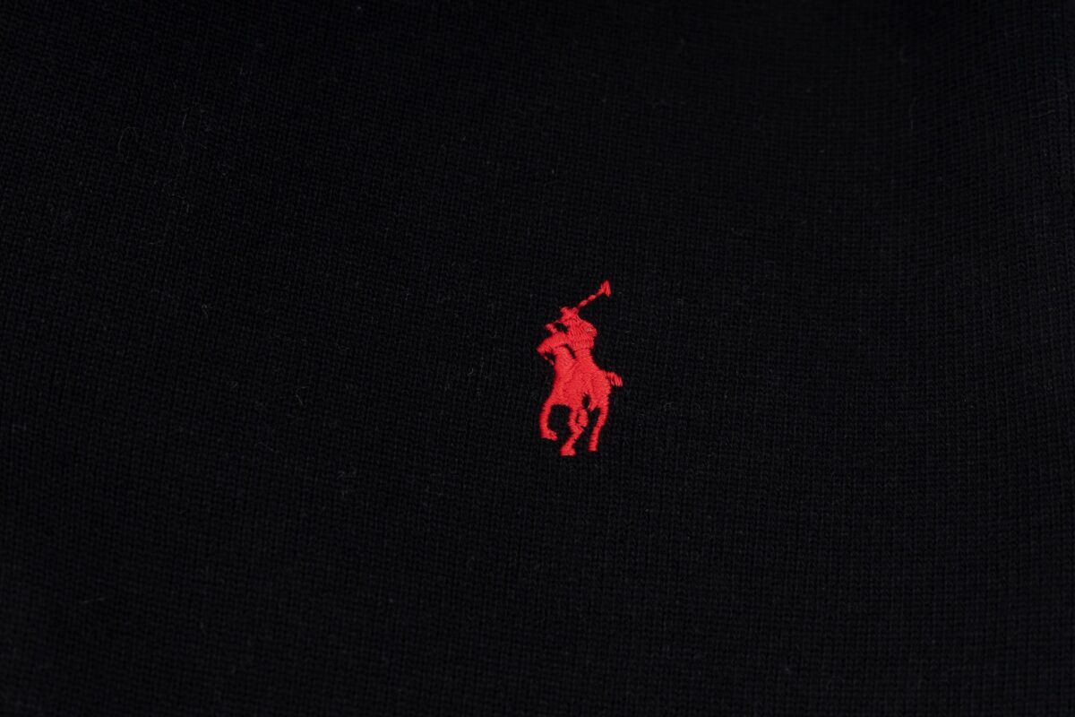 Ralph Lauren Half Zipper High Collar Long Sleeve Knitted Hoodie Black OG0730321