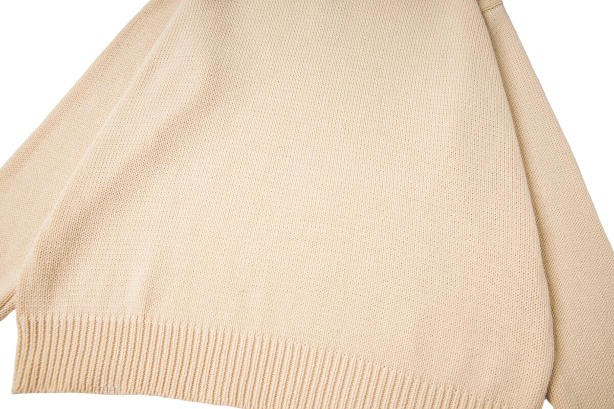 Stussy FW24 SURFMAN ICON COTTON LINEN CREW Sweater Apricot OG0731338