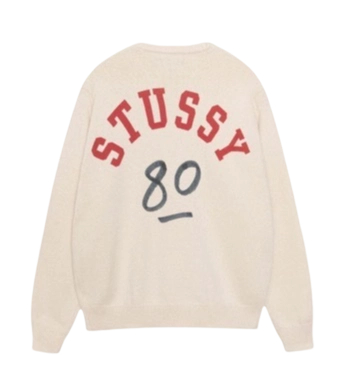 Stussy FW25 letter 80 sweater Apricot OG0731346