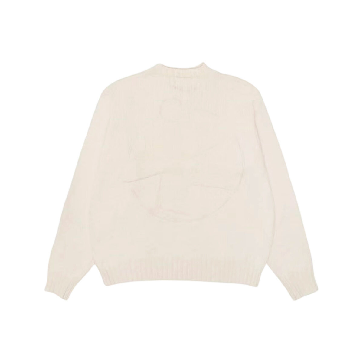 Stussy FW25 Solid Color Surfing Figure Sweater Apricot OG0731350