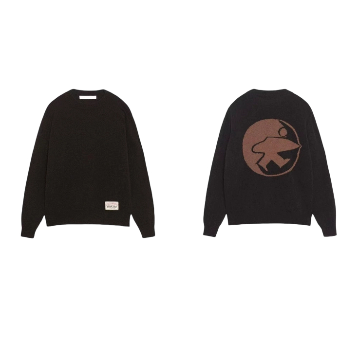Stussy FW24 Retro Surfing Little Man Sweater Zongzi OG0731355