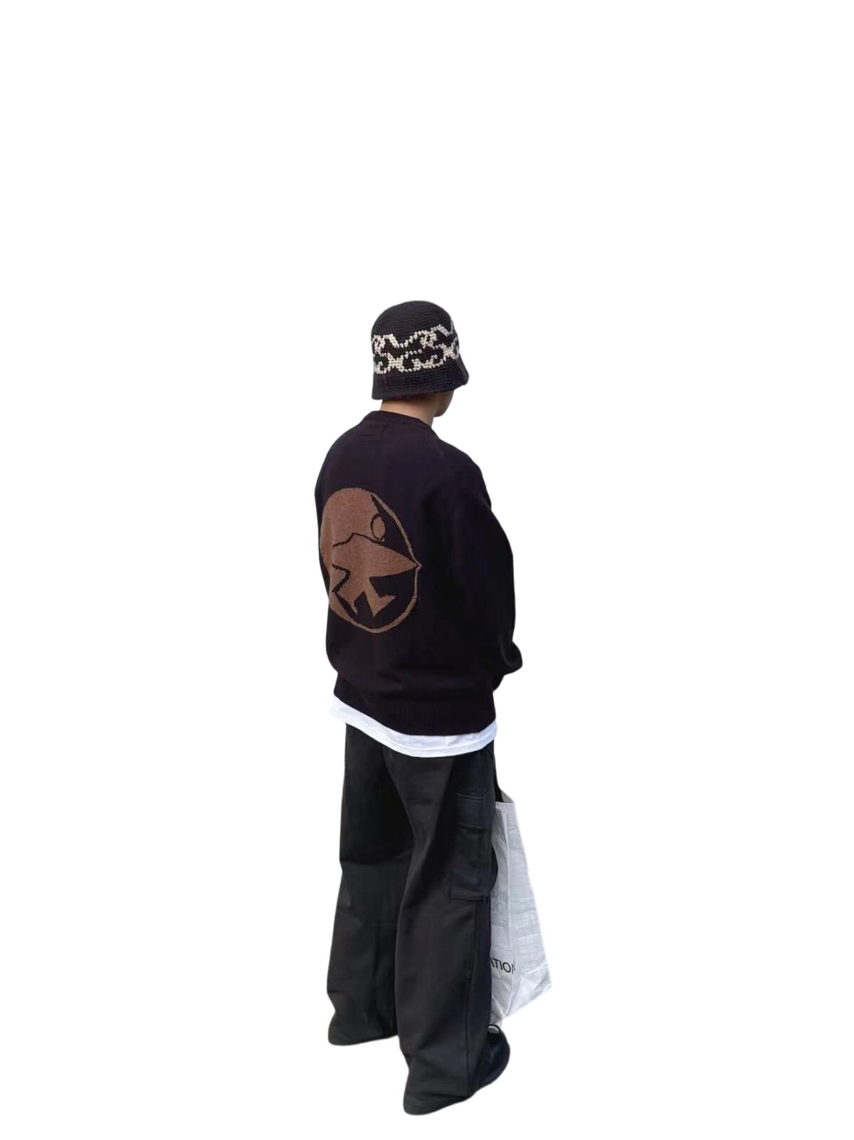 Stussy FW24 Retro Surfing Little Man Sweater Zongzi OG0731355
