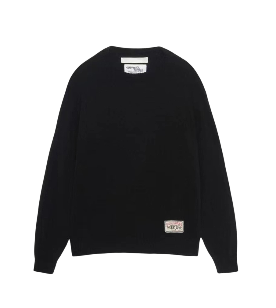Stussy FW24 Retro Surfing Little Man Sweater black OG0731356