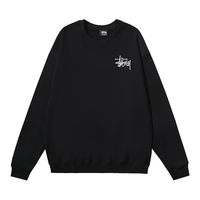 STUSSY round neck classic hoodie black OG0731357