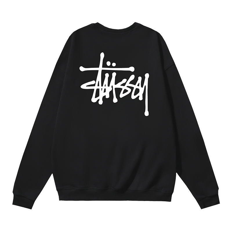 STUSSY round neck classic hoodie black OG0731357
