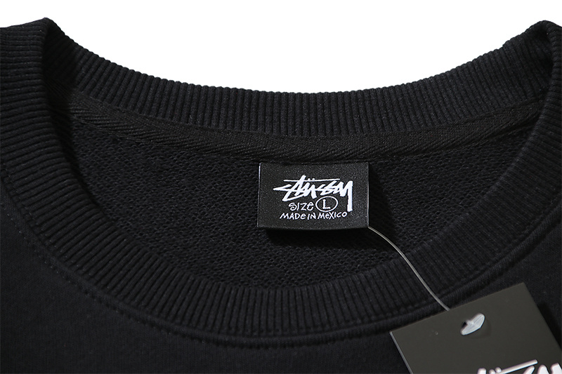STUSSY round neck classic hoodie black OG0731357