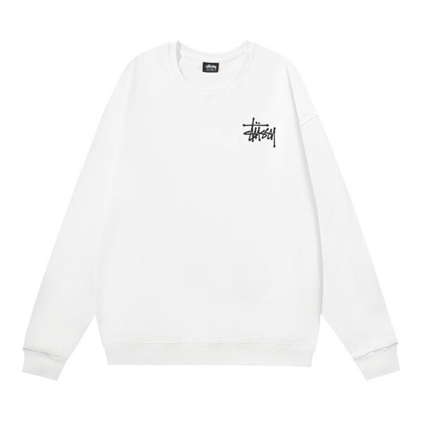 STUSSY round neck classic hoodie white OG0731358