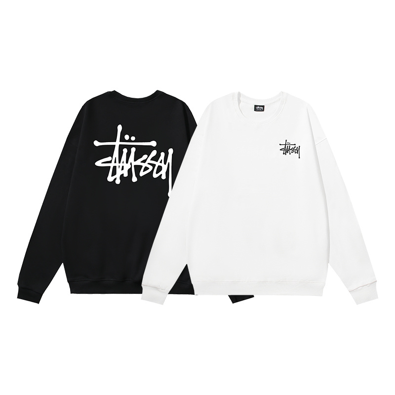 STUSSY round neck classic hoodie white OG0731358