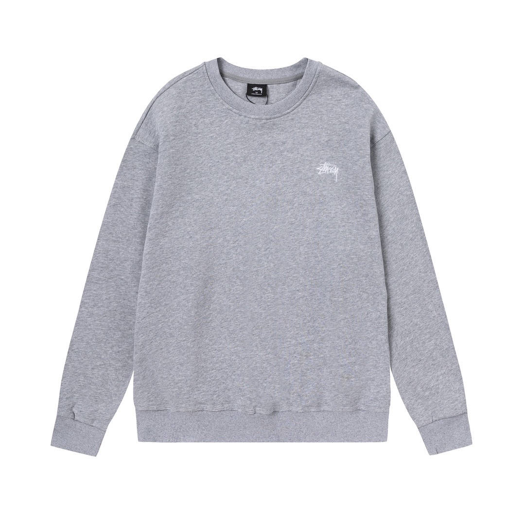 Stussy round neck hoodie grey OG0731360