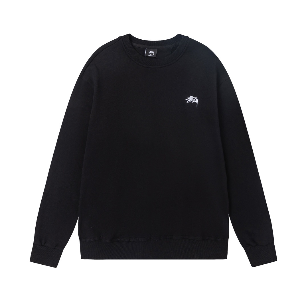 Stussy round neck hoodie black OG0731361