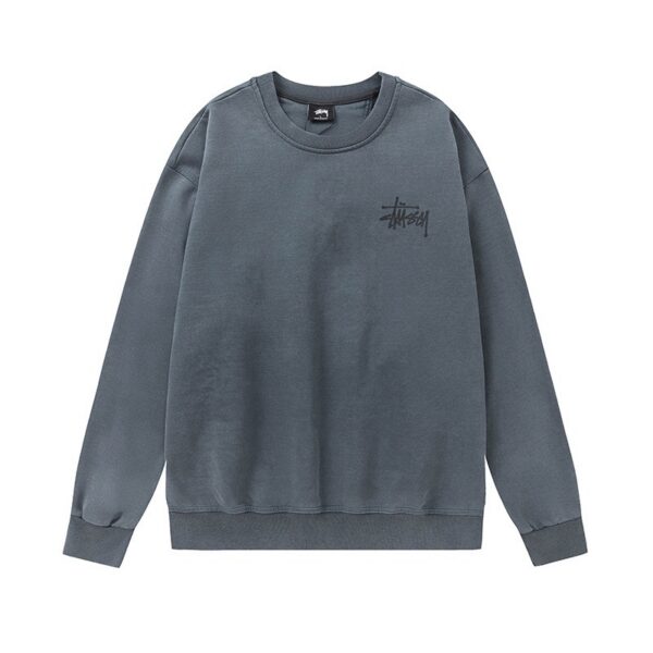 Stussy Washed Round Neck Hoodie Grey OG0731364