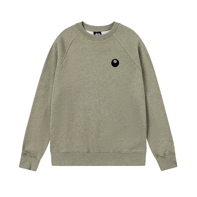 Stussy Sand Round Neck Hoodie Green OG0731367