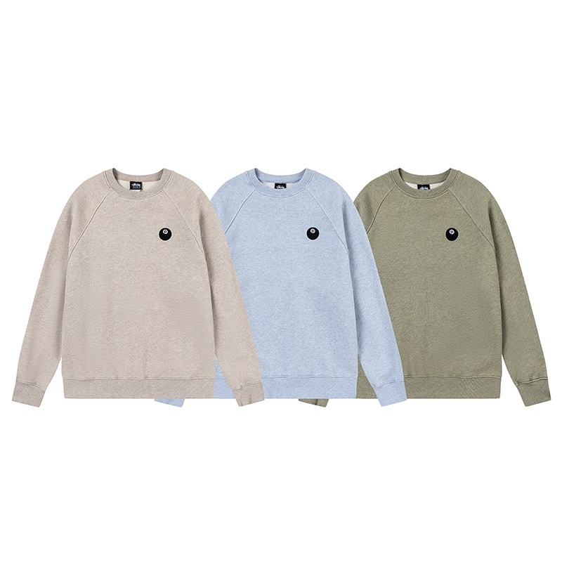 Stussy Sand Round Neck Hoodie Green OG0731367