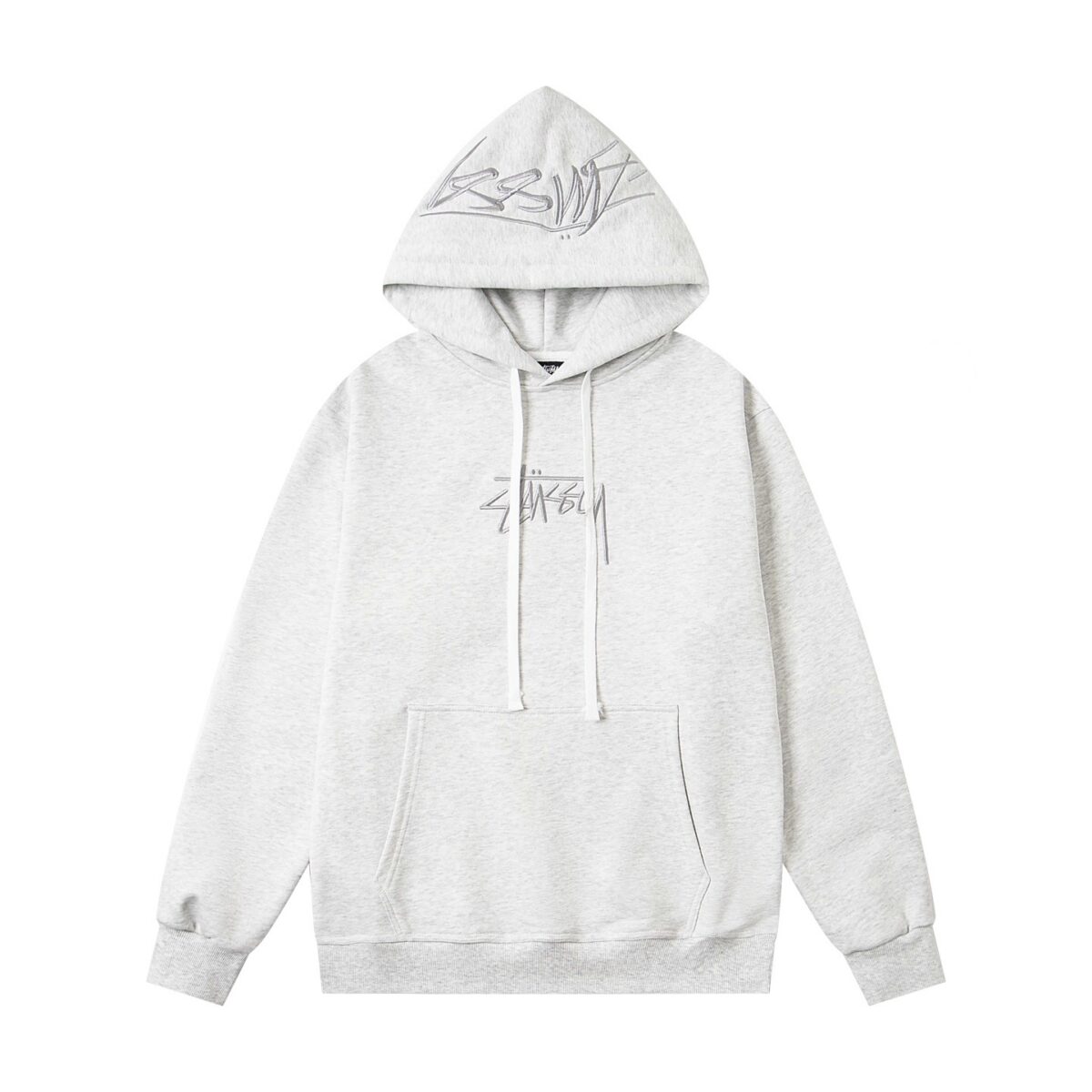 Stussy SS25 Hooded American Retro Hoodie Unisex Grey OG0731369