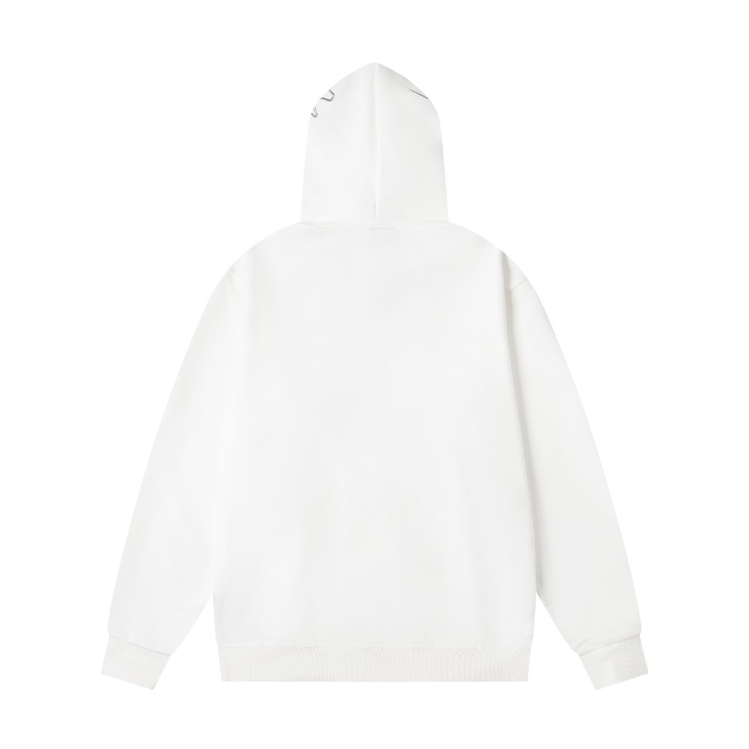 Stussy chest logo hooded American retro hoodie unisex White OG0731371