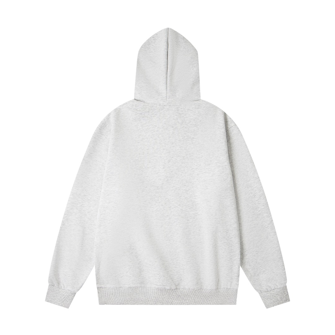 Stussy hooded American retro hoodie for both men and women Grey OG0801377
