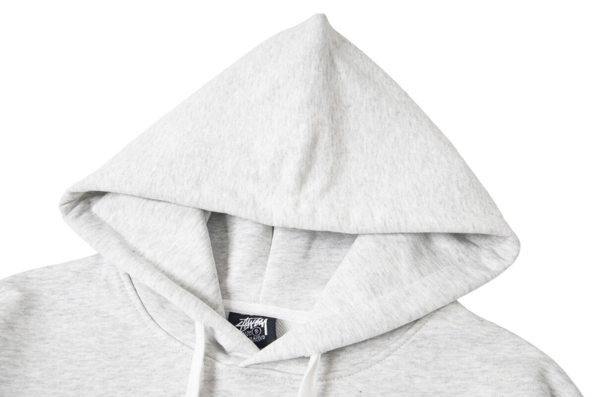 Stussy hooded American retro hoodie for both men and women Grey OG0801377