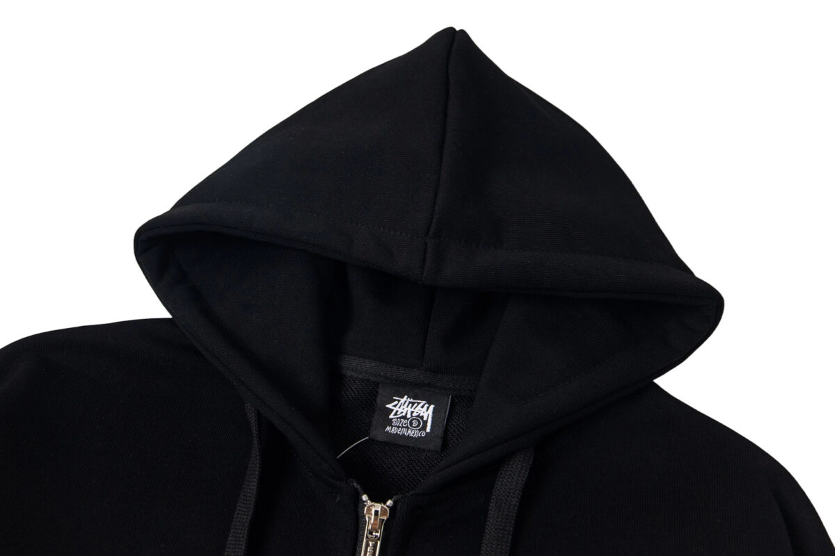 Stussy Basic Zip Hood Classic Zipper Hoodie Black OG0801378