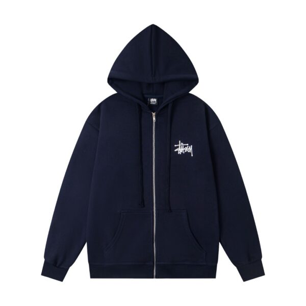Stussy Basic Zip Hood Classic Zipper Hoodie Royal Blue OG0801380