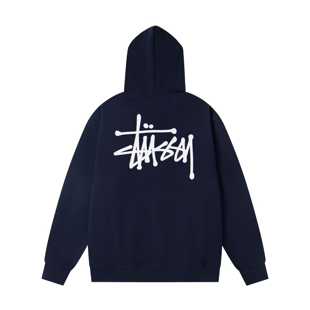 Stussy Basic Zip Hood Classic Zipper Hoodie Royal Blue OG0801380