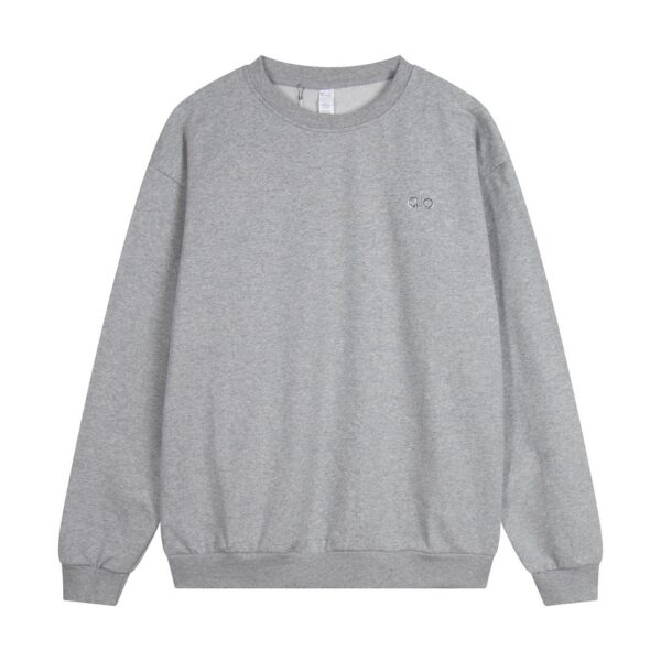 Alo Classic Round Neck Hoodie Flower Grey OG0801419