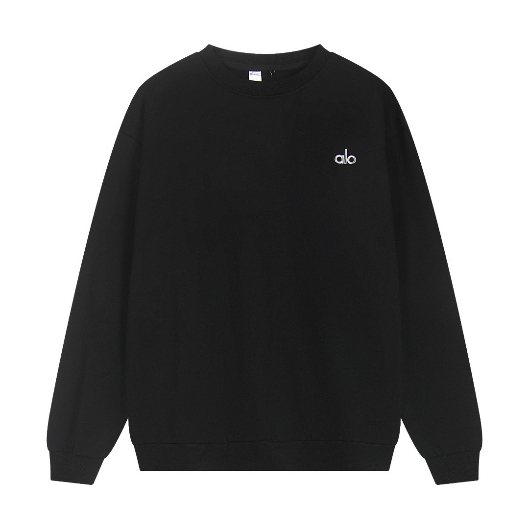 Alo Classic Round Neck Hoodie Black OG0801422