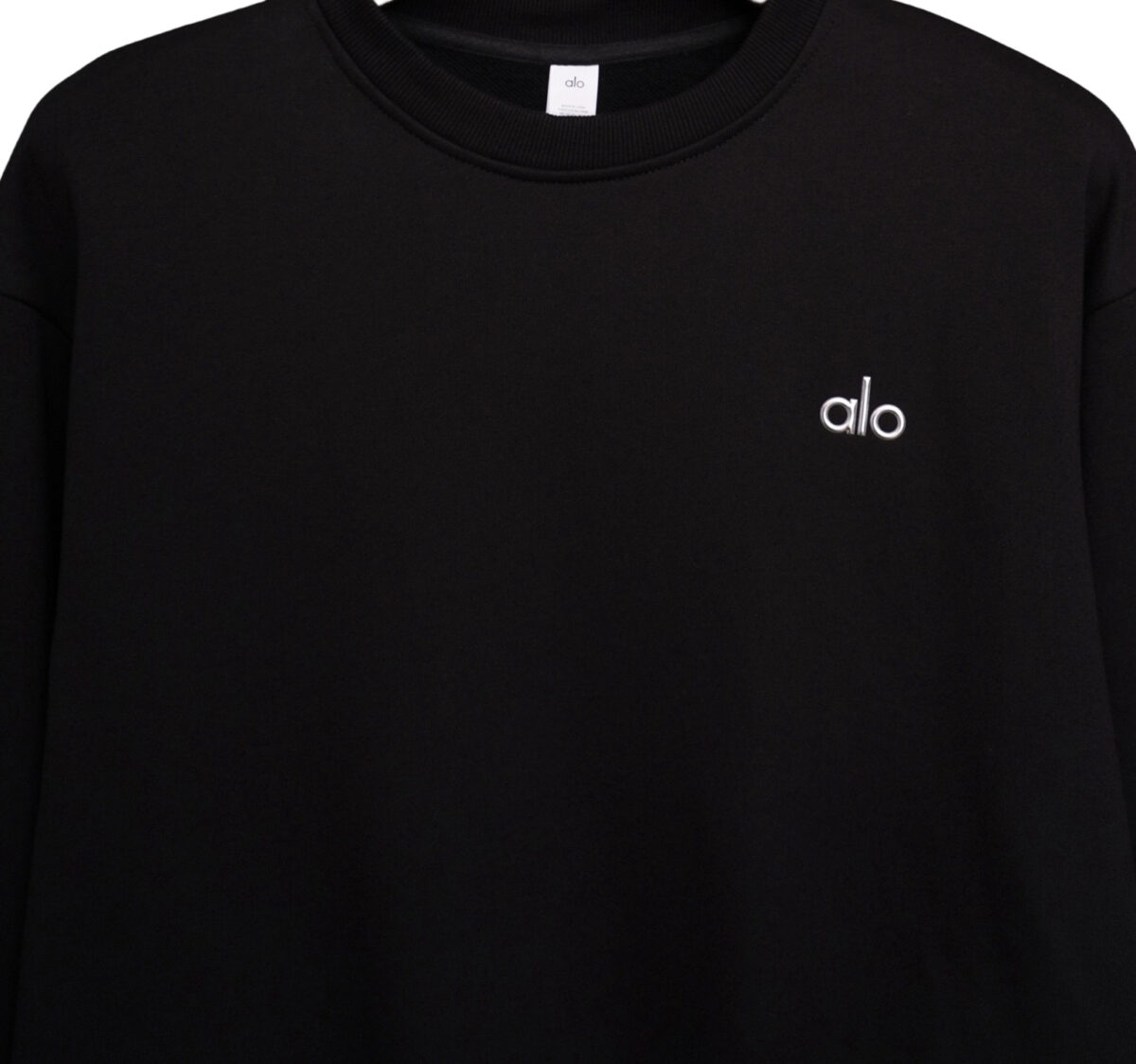 Alo Classic Round Neck Hoodie Black OG0801422
