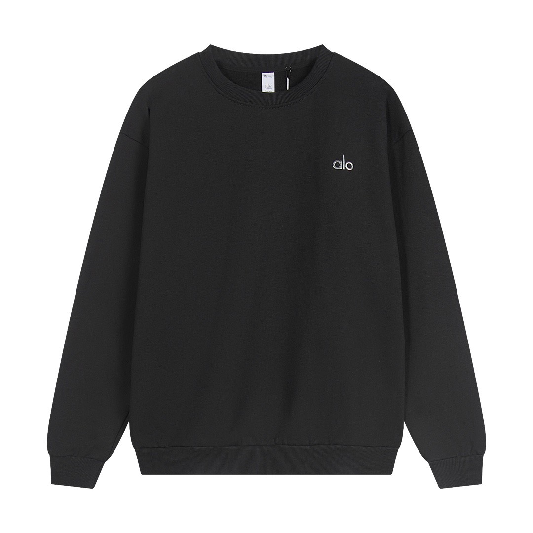 Alo Classic Round Neck Hoodie Dark Grey OG0801423