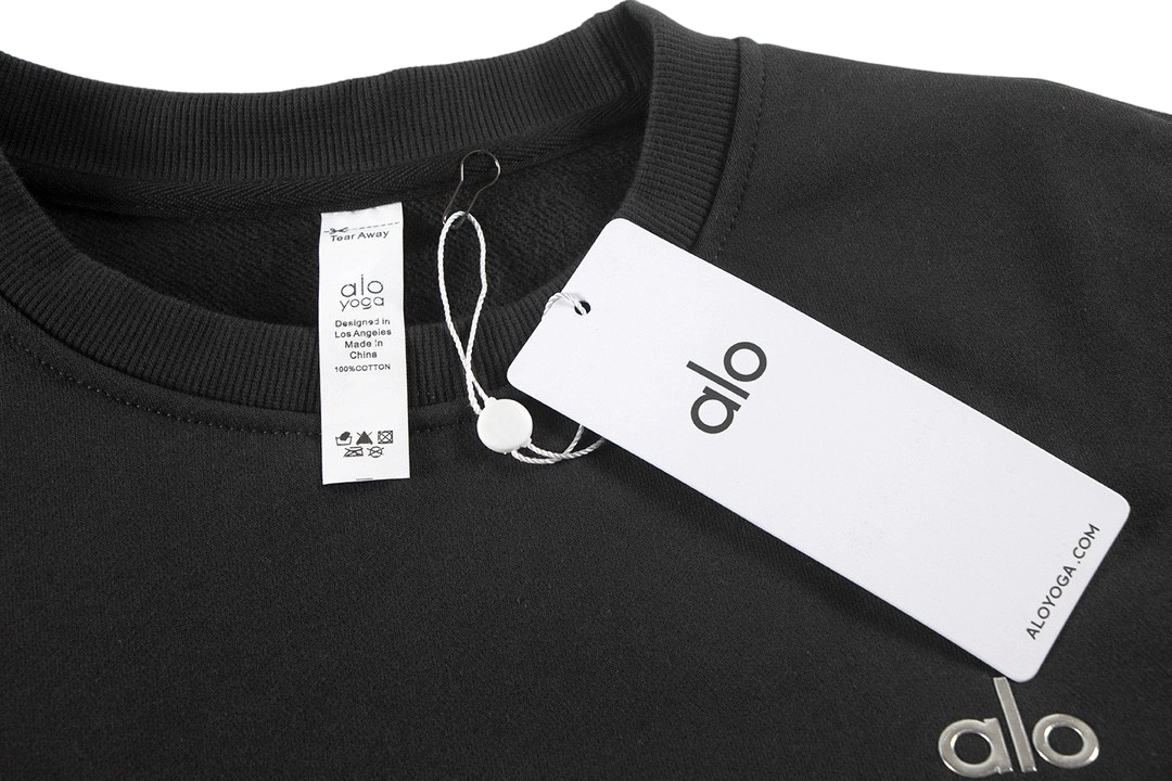 Alo Classic Round Neck Hoodie Dark Grey OG0801423