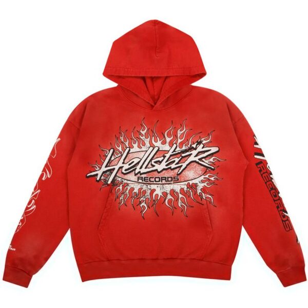 Hellstar Records Hoodie Red OG0801427
