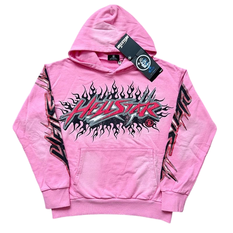 Hellstar Brainwashed Without Brain Hoodie Pink OG0801428