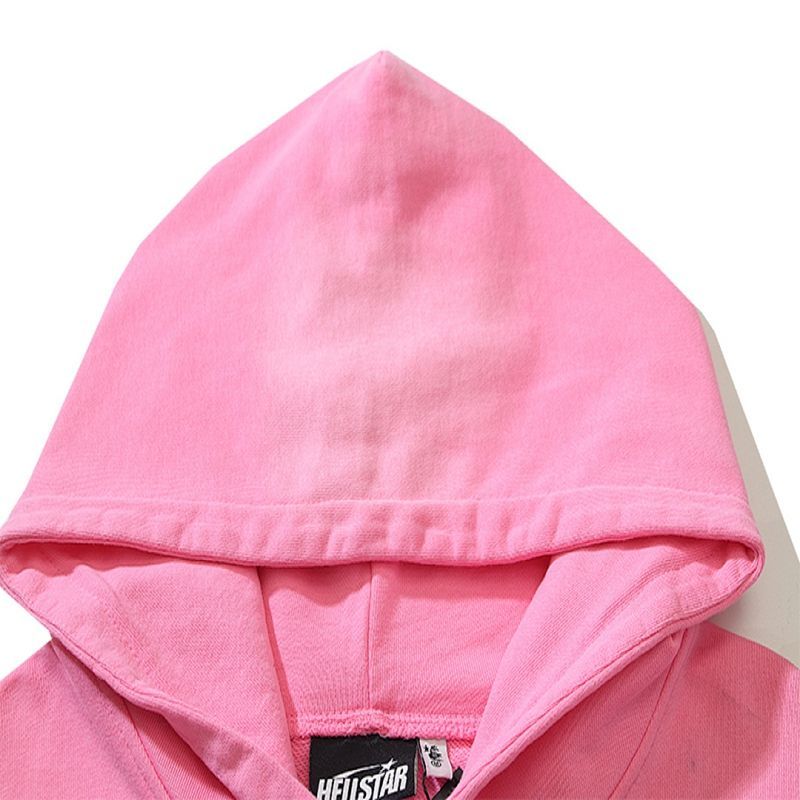 Hellstar Brainwashed Without Brain Hoodie Pink OG0801428