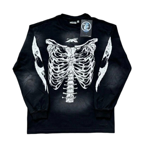 Hellstar Skeleton Long-Sleeve T-Shirt Black OG0803432
