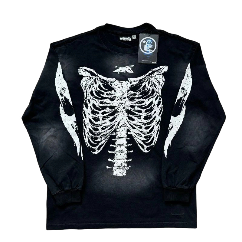 Hellstar Skeleton Long-Sleeve T-Shirt Black OG0803432