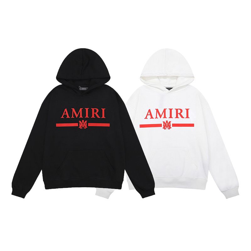 AMIRI Ma Bar Logo Hoodie BlackWhite OG0803434