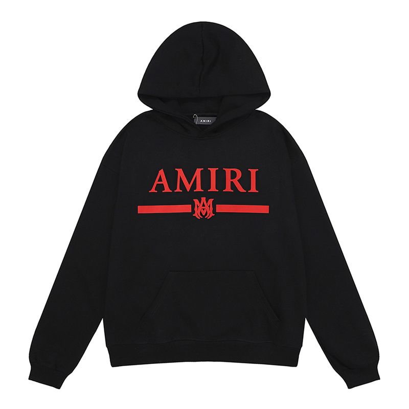 AMIRI Ma Bar Logo Hoodie BlackWhite OG0803434