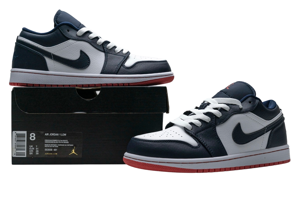 Air Jordan 1 Low Obsidian Ember Glow OG081238