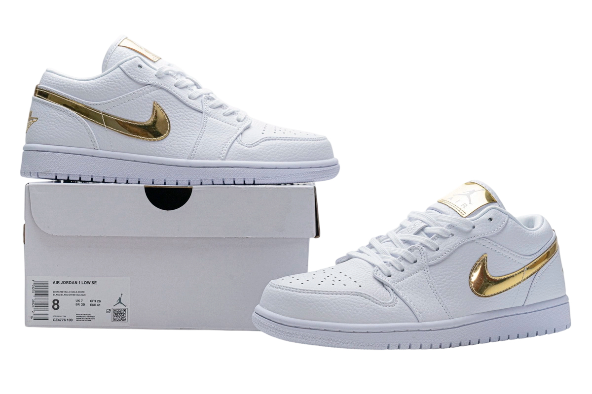 Air Jordan 1 Low White Metallic Gold OG081392