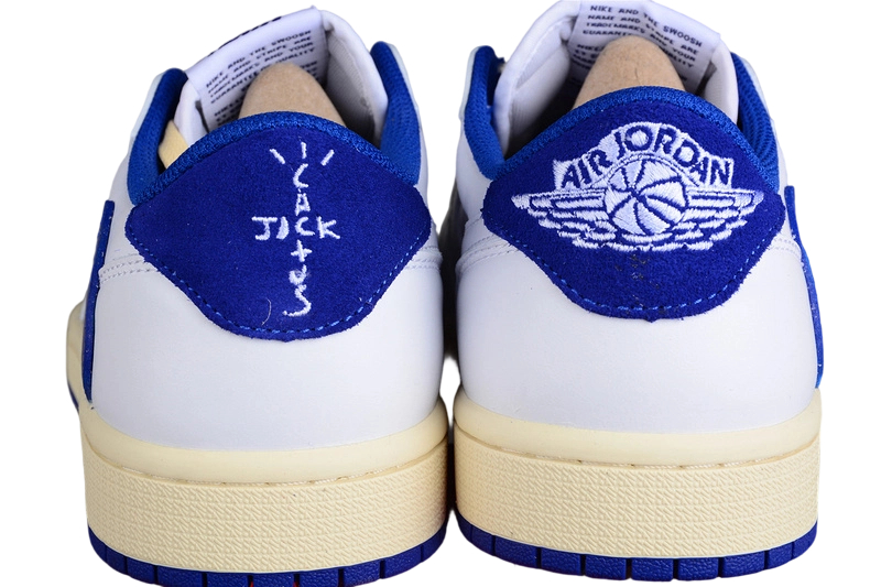 Travis Scott x Air Jordan 1 Low Blue Bottom Barb OG0814114