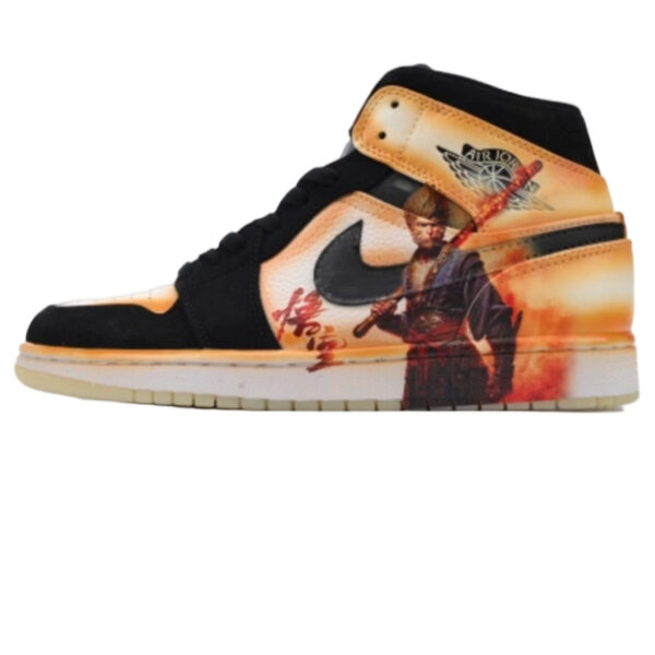 Air Jordan 1 Mid Black Myth Wukong Shoes Sneakers OG0814141